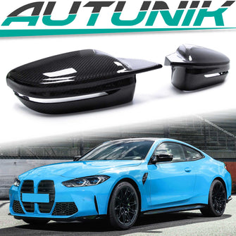 Spiegelkappen Außenspiegelkappen 100% Carbon Fiber Passend für BMW 3er G20 G21 5er G30 G31 7er G11 G12
