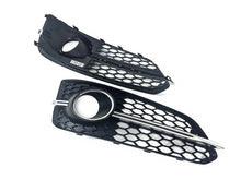 Schwarz Chrom Lüftungsgitter Blenden Grill Gitter für Audi A8 S8 D4 4H S-Line 13-17 MOPF mit ACC