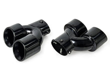 Zu 60-63mm Endrohre Auspuffblenden Schwarz Glanz für BMW G42 G20 G21 G22 G23 G26