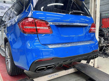 Schwarz Heckdiffusor Endrohre für Mercedes GLS X166 AMG Line 15-19 OHNE ABE