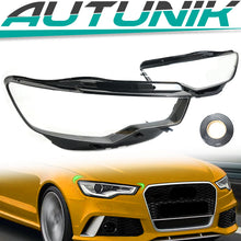 Scheinwerfer-Abdeckungen Glas Streuscheibe Paar für AUDI A6 C7 2010-2014