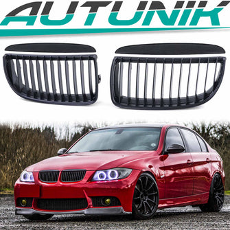 Kühlergrill Grill Performance Schwarz Matt Passend für BMW 3er E90 E91 2005-2008
