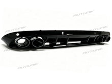 C43 Look Heckdiffusor Endrohre Schwarz für Mercedes W205 S205 Seriens Avantgarde