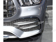 Schwarz Glanz Aero Flaps Vorne für Mercedes GLE V167 C167 mit AMG Line ab 2019
