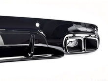 Schwarz Glanz Heckdiffusor Endrohre für Mercedes CLS C257 AMG Line 18-23 ohne ABE