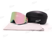 UV-Schutz Skibrille Anti-Nebel Schneebrille Winddicht SKi Goggles mit OTG-Design für Brillenträger Damen und Herren HB-197B