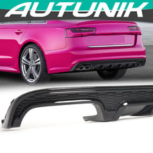 Schwarz Glanz Diffusor Heckdiffusor für AUDI A6 C7 4G Limo Avant S Line 15-18