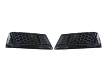 Lüftungsgitter Nebelscheinwerfer Gitter Blenden Schwarz für Audi A4 B9 Serien. 15-19