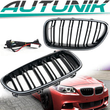 Schwarz LED Kühlergrill Grill Frontgrill für BMW 5er F10 F11 2011-2017