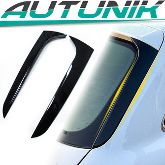Seitenflügel Vertikale Spoiler Heckspoiler Flaps Schwarz Glanz für AUDI A4 B8 Allroad Avant 2009-2016 od54