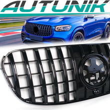 GT Optik Schwarz Grill Frontgrill Kühlergrill für Mercedes GLS X167 24+ Facelift