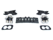 Schwarz Diffusor Chrom Endrohre für Mercedes C205 A205 C43 AMG Line 16-21 OHNE ABE