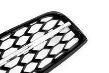 Waben Gitter Lüftungsgitter Stoßstange Grill Schwarz Chrom für Audi A3 8P 08-12