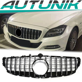 Autunik Kühlergrill Panamericana Chrom für CLS W218 Facelift 2014-2018 fg84