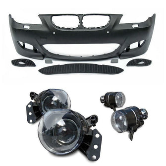 Vorne Stoßstange + Nebelscheinwerfer Passend für BMW 5er E60 Facelift 2003-2010