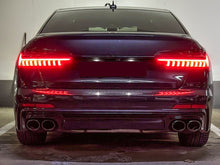 Diffusor Auspuff Schwarz für AUDI A6 Heckdiffusor C8 mit S-Line Limo 18-21 di133