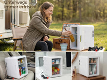 2 In 1 Mini Kühlschrank Tragbare Schrankbox AC/DC 4L für Auto Büro Wohnung Outdoor
