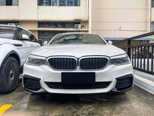 Front Spoiler Splitter Ecken Ansätze Schwarz Passend für BMW 5er G30 G31 M Sport Paket 2017-2020 Vor LCI