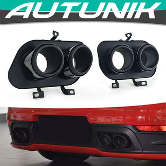 Auspuff Blenden Doppelrohr für Porsche 911 Targa 4S 992 ab 2019 et325