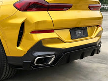 3-teilig Schwarz Diffusor Heckdiffusor  für BMW X6 G06 M Paket 2019+ OHNE ABE