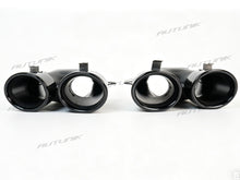 C43 Look Heckdiffusor Endrohre Schwarz für Mercedes W205 S205 Seriens Avantgarde