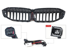 Schwarz LED Kühlergrill Grill Frontgrill für BMW 3er G20 G21 2019-2022 vor LCI