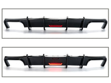 Diffusor Heckdiffusor mit LED Licht Schwarz für Audi A6 S6 C8 S Line ohne AHK KEIN ABE