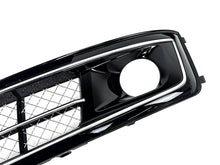 Nebelscheinwerfer Blenden Gitter Grill Schwarz Chrom für AUDI A8 D4 4H Facelift 13-17
