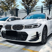 Front Stoßstange Flossen Flaps Flics Schwarz Passend für BMW 3er G20 G21 LCI 330i M340i ab 2022