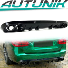 NEU Heckdiffusor Auspuff Blenden Schwarz Glanz für Mercedes C Kl. W205 S205 Seriens. di212