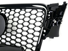 RS4 Optik Front Grill Kühlergrill Wabengrill Schwarz für AUDI A4 B8 8K S4 Limo Avant 2007-2011 fg88
