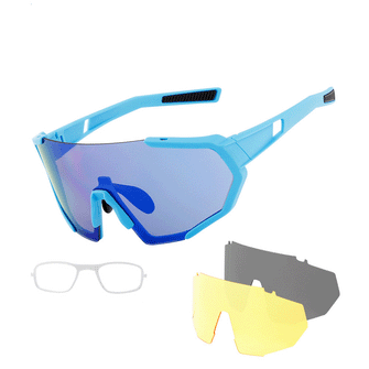 UV-Schutz Fahrradbrille Polarisierte HD Motorradbrille Sonnenbrille OTG für Damen & Herren Fahren Laufen