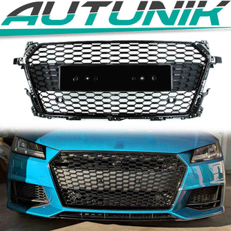 Kühlergrill Wabengrill Grill Schwarz Glanz für Audi TT 8S FV TT Roadster 2015-2018