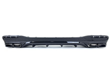 Heck Diffusor + Auspuffblenden Schwarz für Mercedes GLS X166 AMG Line 2015-2019