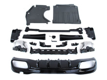C63 Stil Heckdiffusor Diffusor Endrohre Schwarz für Mercedes W206 S206 C43 AMG Line 2022+