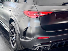 Heck Stoßstange Areo Flaps Flossen Schwarz Glanz für Mercedes GLC X254 AMG-Line ab 2022 pz68