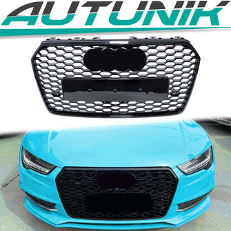 Kühlergrill Grill Schwarz für AUDI S7 A7 Wabengrill C7 4G MODF 2014-2018 fg46