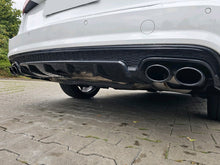 Schwarz Diffusor Auspuffblenden für AUDI A6 C7 4G Heckdiffusor mit S Line MOPF 15-18 di130