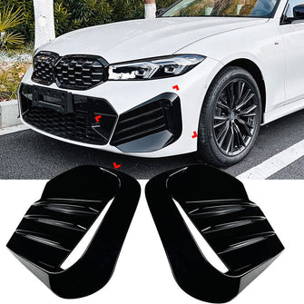 Front Stoßstange Flaps Splitter Canards Passend für BMW G20 G21 mit M Sport Paket LCI ab 07/2022