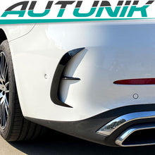Aero Flaps Flics Flossen Heck Stoßstange Glanz Schwarz für Mercedes W206 S206 AMG Line ab 2021