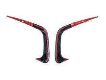 Schwarz Stoßstange Heck Aero Flaps Canard für BMW 3er G20 M Paket 2019-2022 vor LCI