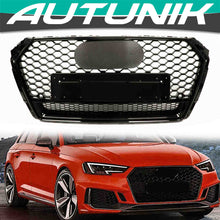 Schwarz Grill Wabengrill Kühlergrill für AUDI A4 S4 B9 Limo Avant S-Line 15-19