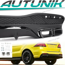 Heckdiffusor Diffusor Auspuff Schwarz für Mercedes GLE W166 SUV AMG Line MOPF 15-18