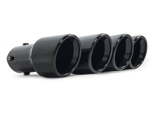 Zu 60-63mm Endrohre Auspuffblenden Schwarz Glanz für BMW G42 G20 G21 G22 G23 G26