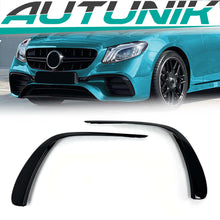 Front Stoßstange Aero Flaps Flics Flossen für Mercedes E W213 S213 C238 A238 AMG-Line 2020+