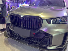 Schwarz Einsteg Frontgrill Kühlergrill Grill Nieren Passend für BMW X5 G05 LCI ab 2024 fg332