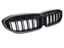 LED Kühlergrill Grill Frontgrill Schwarz Doppelsteg für BMW 3er G20 G21 2019-2022 vor LCI