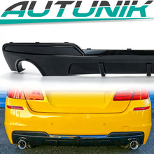Heckdiffusor Diffusor Schwarz Glanz für BMW 5er F10 F11 M Paket 10-17 OHNE ABE