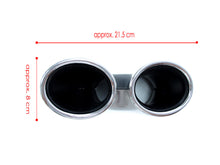 Schwarz Diffusor Chrom Endrohre für Mercedes C205 A205 C43 AMG Line 16-21 OHNE ABE