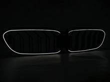 Schwarz LED Kühlergrill Grill Frontgrill für BMW 5er G30 G31 2017-2020 vor LCI